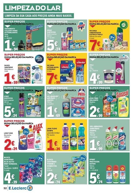 Antevisão Folheto E-LECLERC Promoções de 13 a 19 agosto
